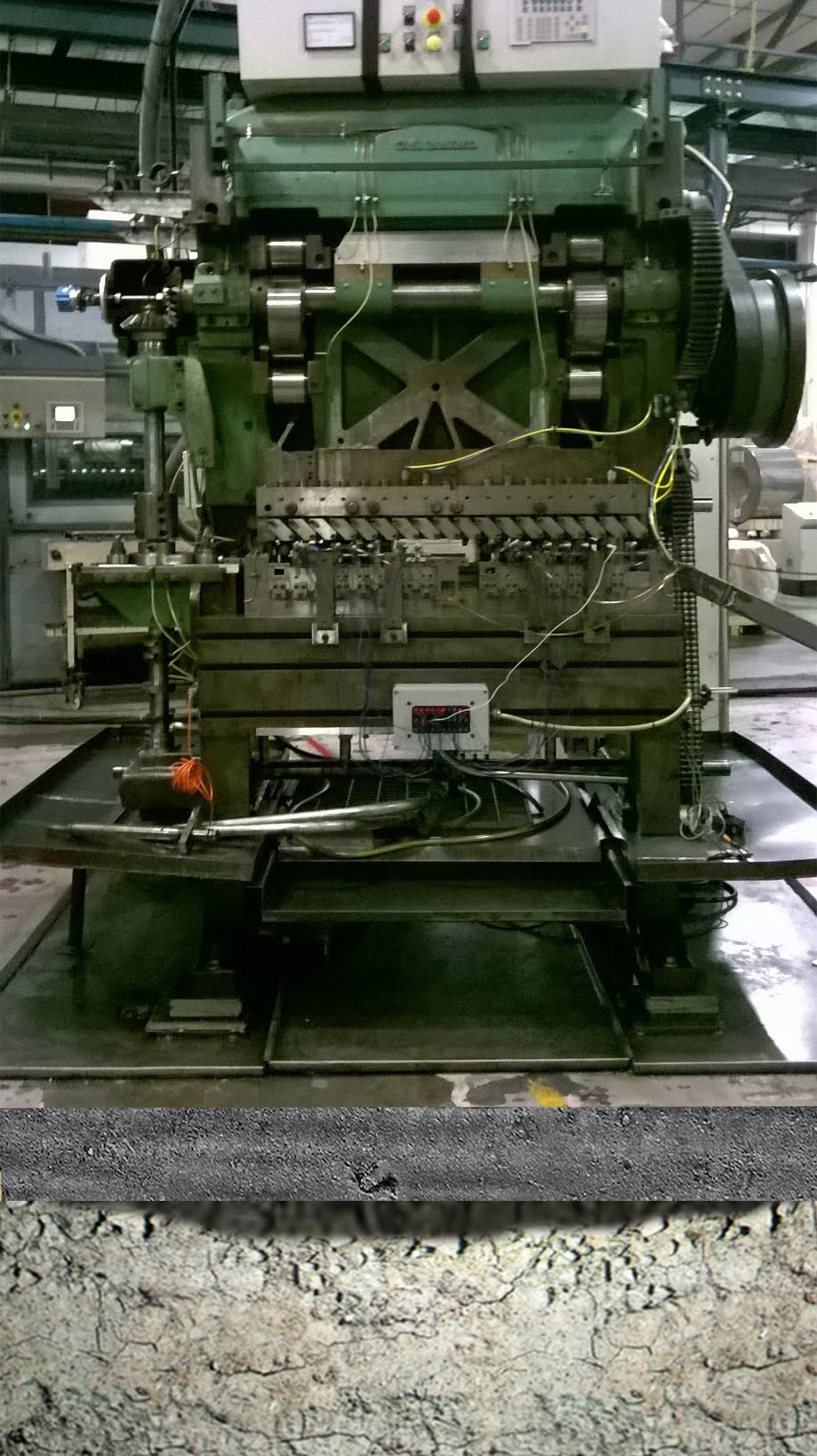 Explanatory cutaway showing a void beneath the factory floor