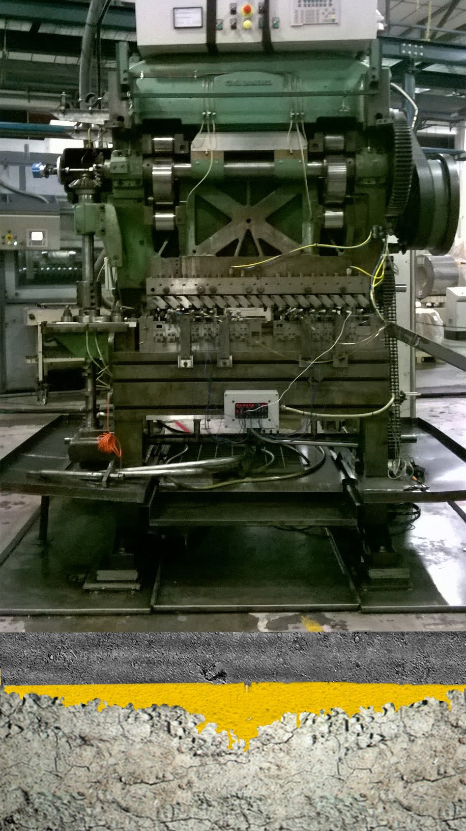 Explanatory cutaway showing restored support beneath the slab